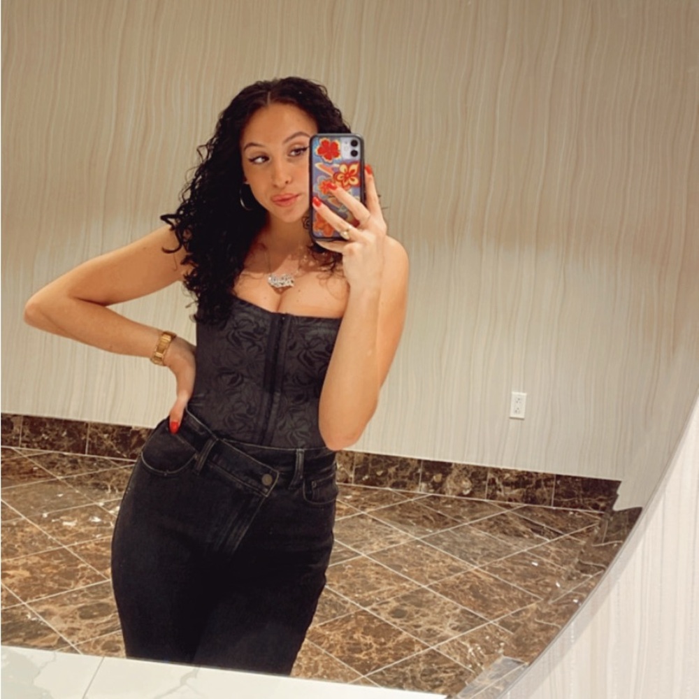 Maidenform Black Floral Top